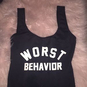 Worst behavior bathing suit